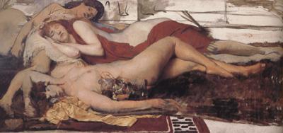 Alma-Tadema, Sir Lawrence Exhausted Maenides (mk23)